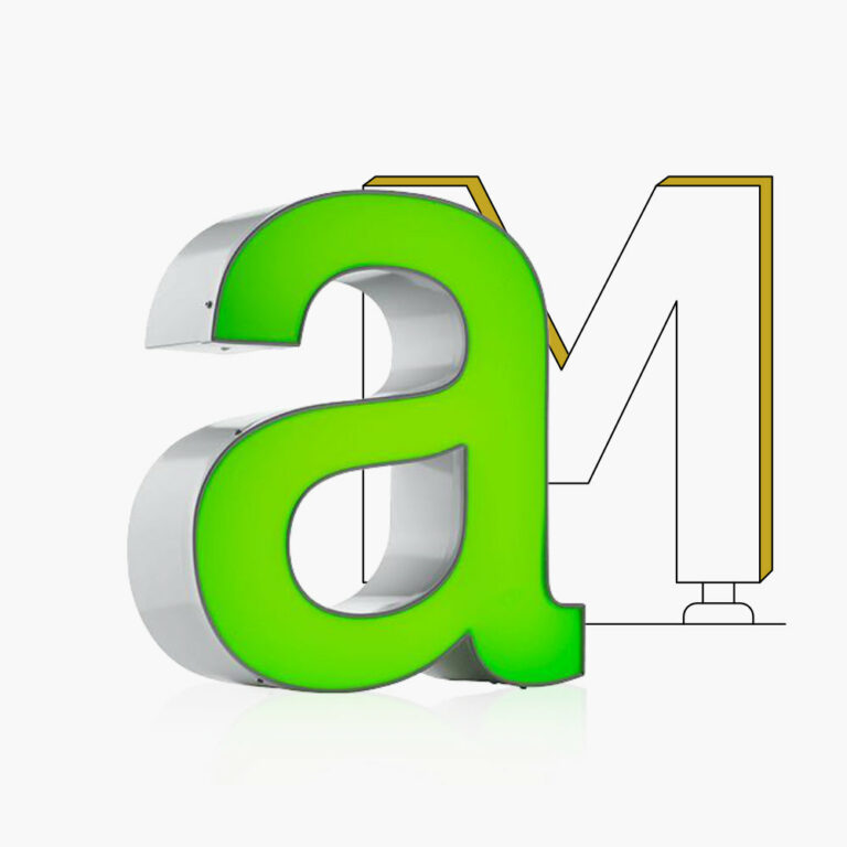 Leuchtreklame als 3D Logo